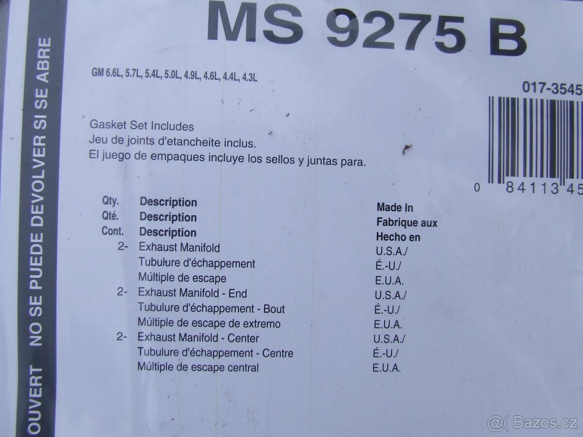 Prodám nové těsnění FEL-PRO pro Chevrolet - 4