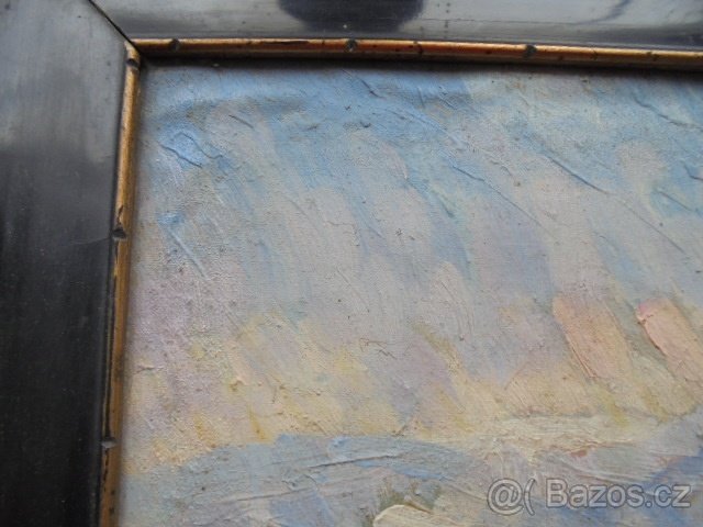 OBRAZ-OLEJ NA PLÁTNĚ-FRANTIŠEK ŠKRABÁNEK - 4