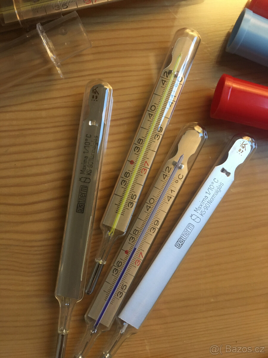 Teploměr lékařský - rtuťový s krabičkou - 4