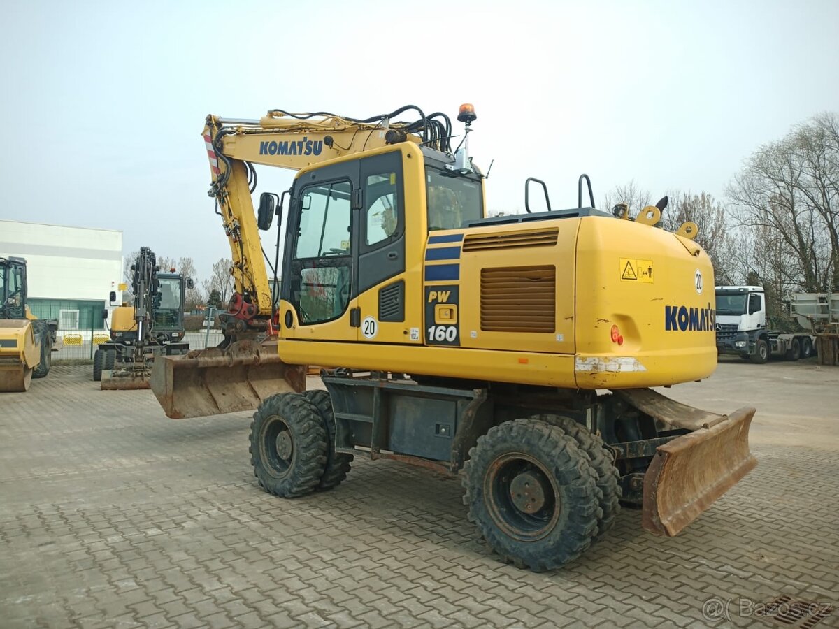Kolový otočný bagr Komatsu PW 160-10 - 4