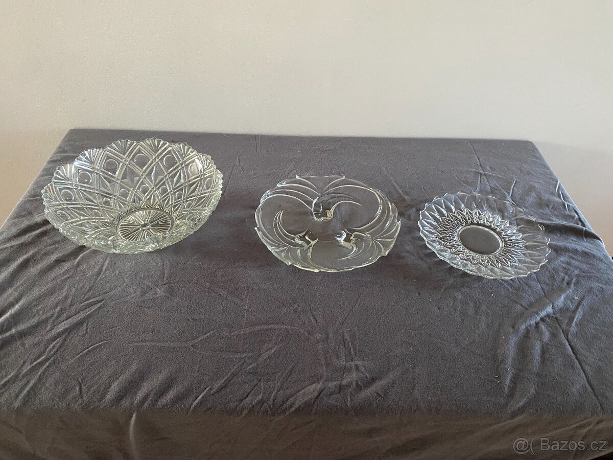Skleněné mísy, tácy a podnosy - 4