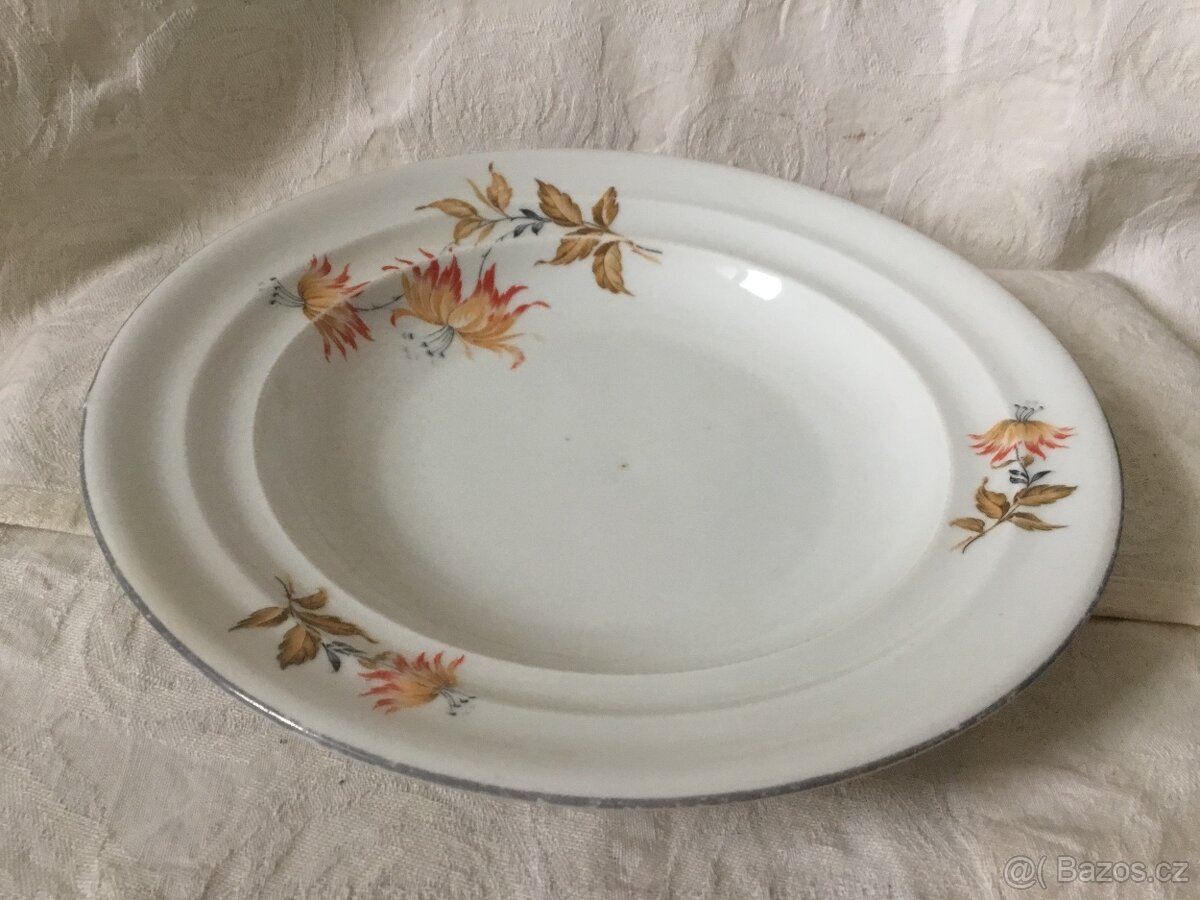 desertni talirek dobovy, dzbanek, velký talir - 4