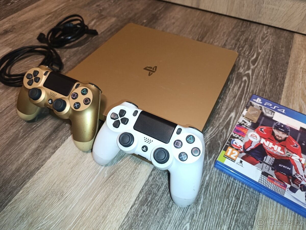 PS4 500gb slim zlatý - 4