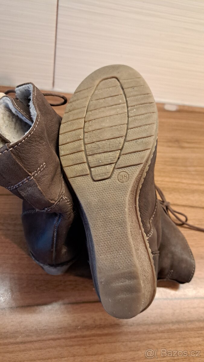 Lasocki,kožené kozačky vel.38 - 4
