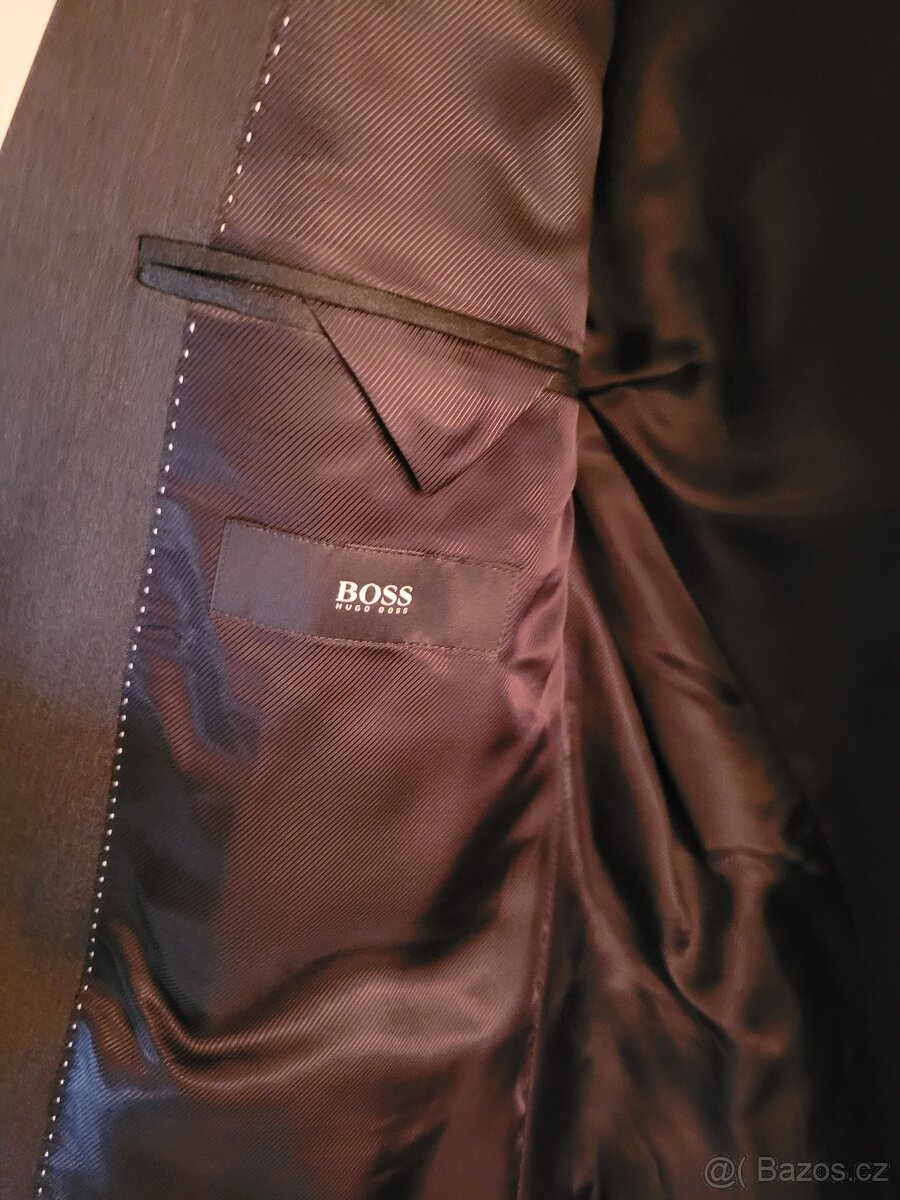 Pánský vintage oblek Hugo Boss - Super 100 - 4