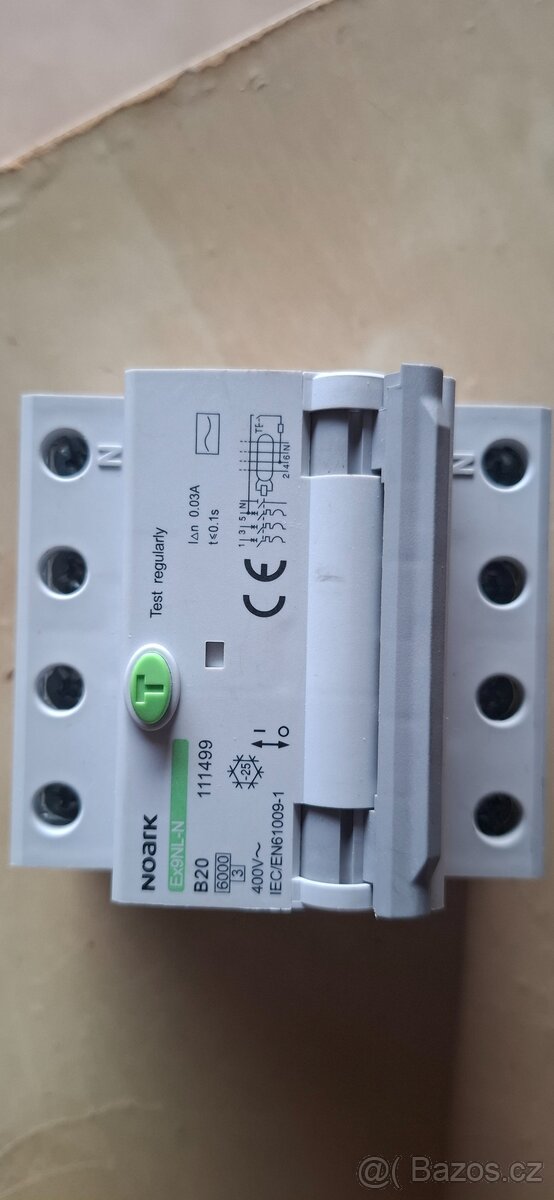 3f 25A Proudový chránič Noark - 4