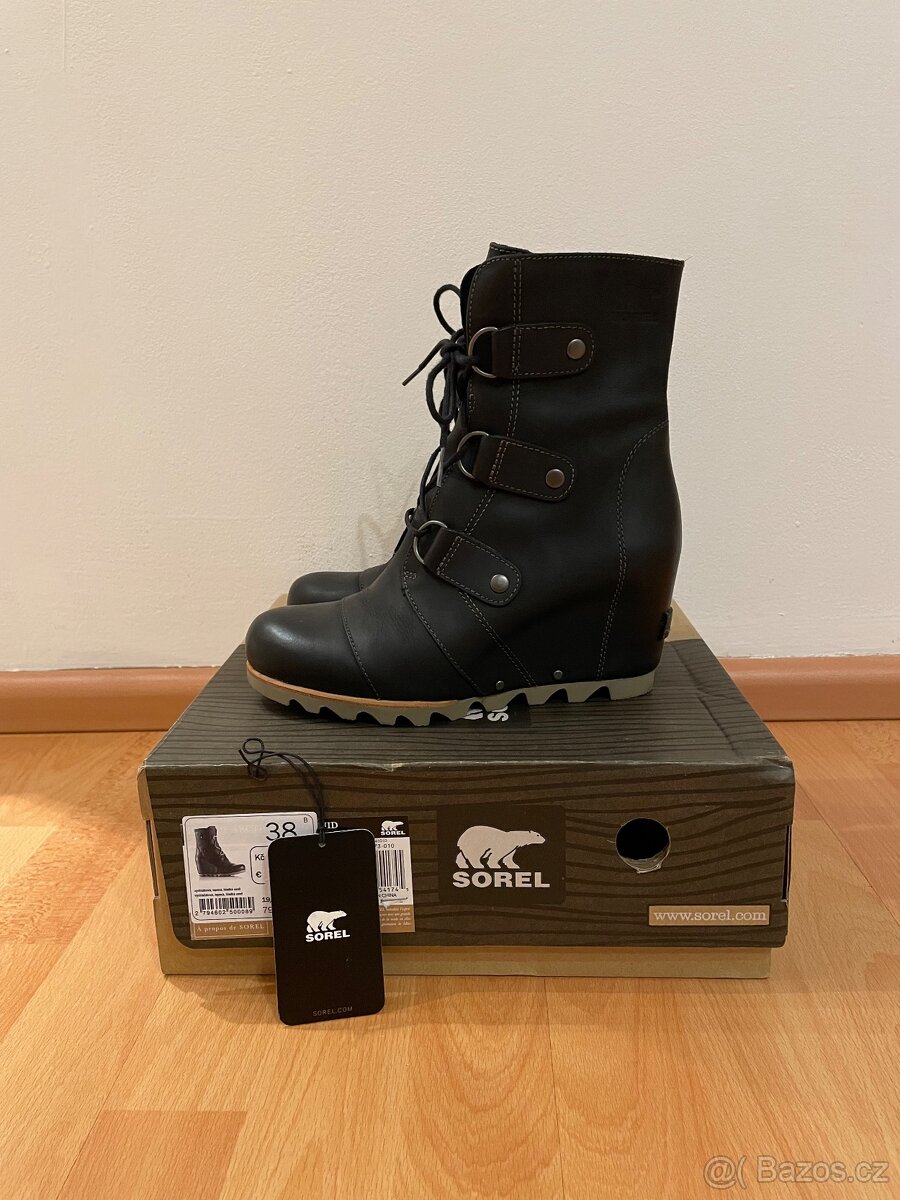 Černé kožené boty Sorel vel. 38 - 4