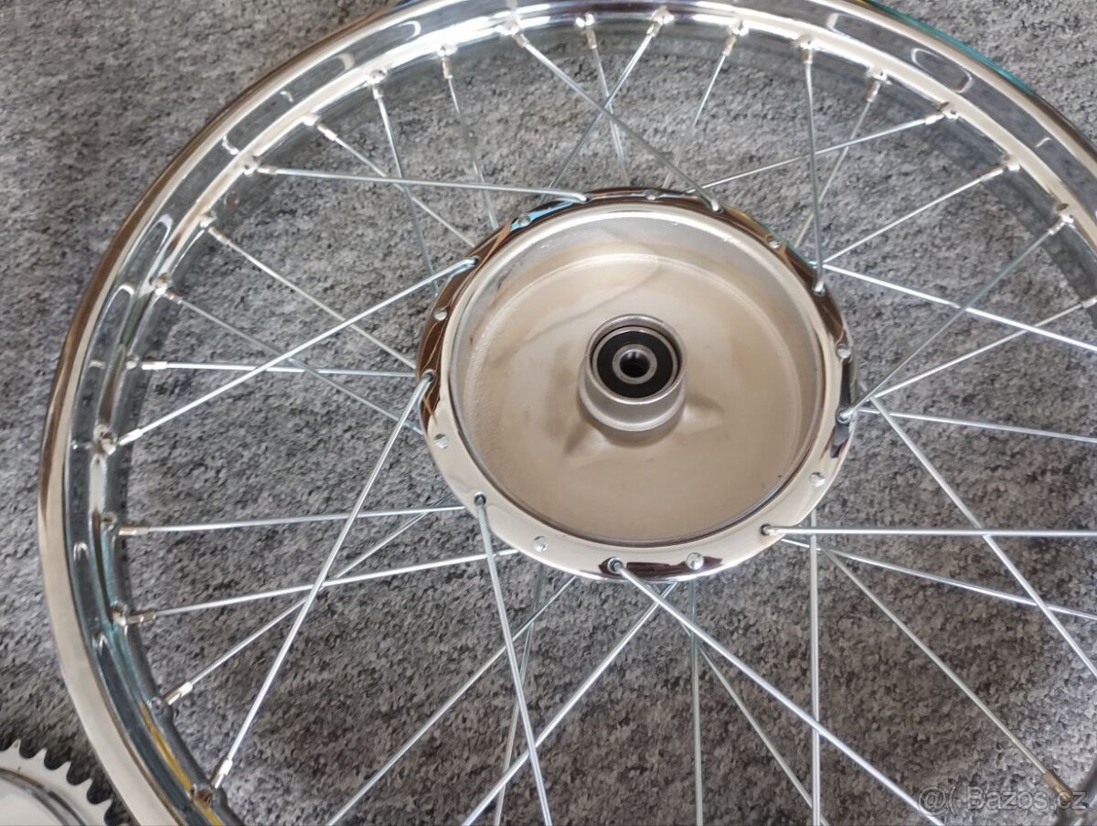 Nová kola Jawa Pérak 150mm, kompletní renovace, nová rozeta - 4