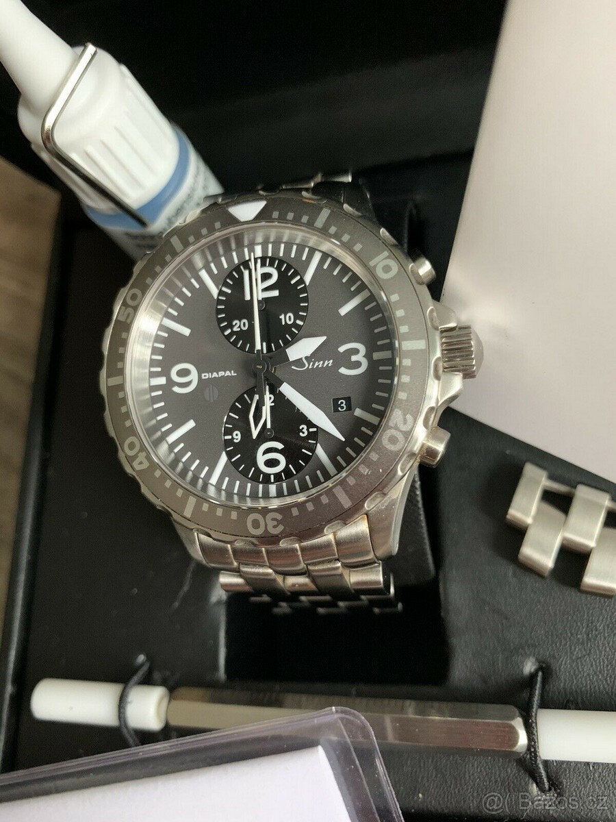 Duochronograf Sinn Diapal 757 UTC GMT - 4