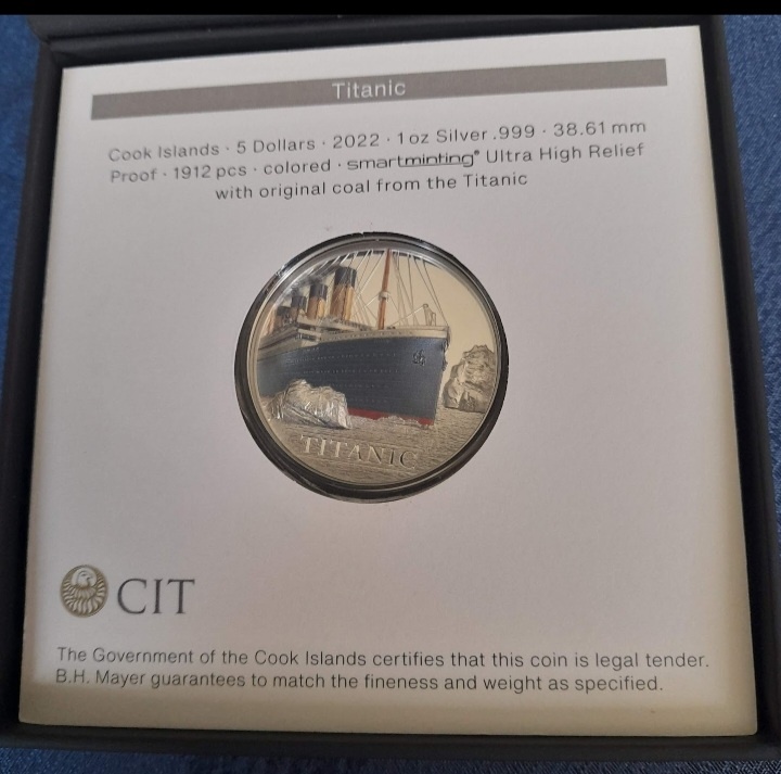 Stříbrná mince Titanic - 4