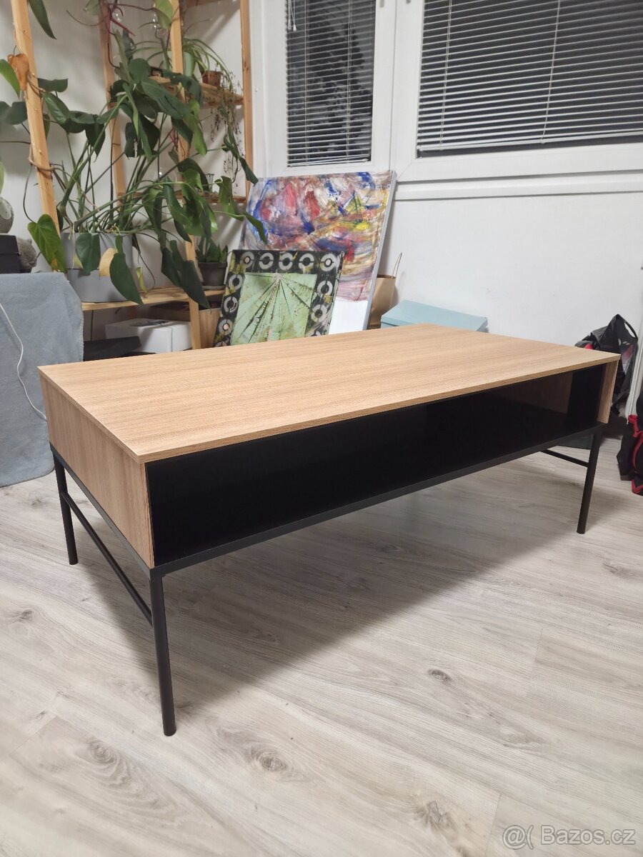 Konferenční stolek - dub linear - 4