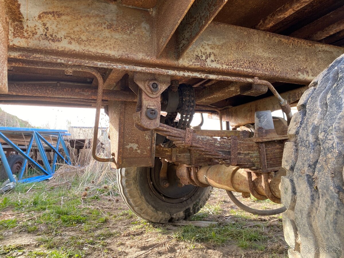 Traktorový vlek vlečka přívěs polský wwp rt45h - 4