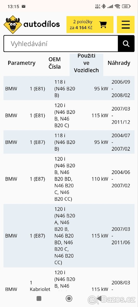 Olejové čerpadlo BMW - 4