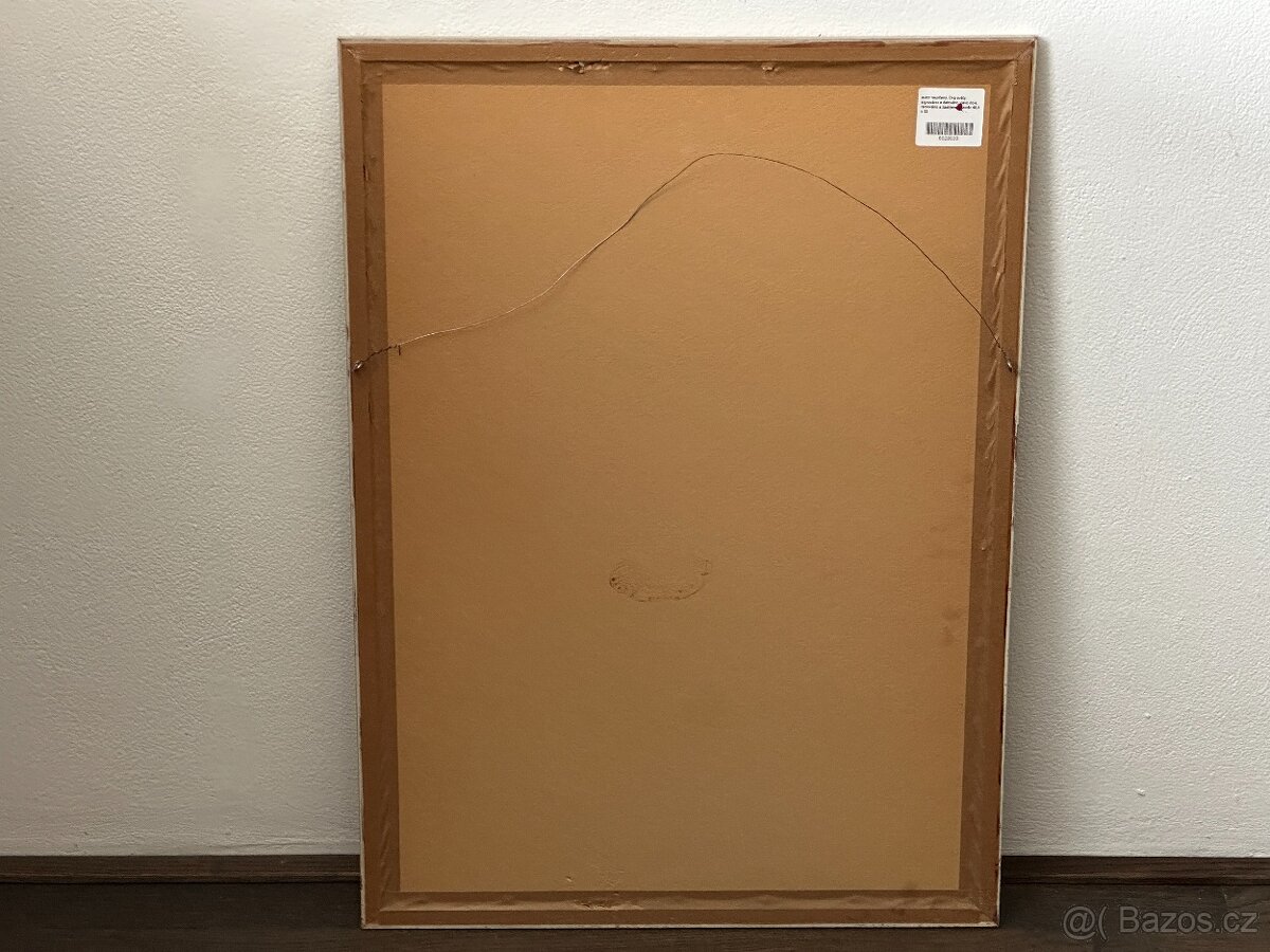 originál pastel na kartonu - Fallgren - Dva světy (1965) - 4