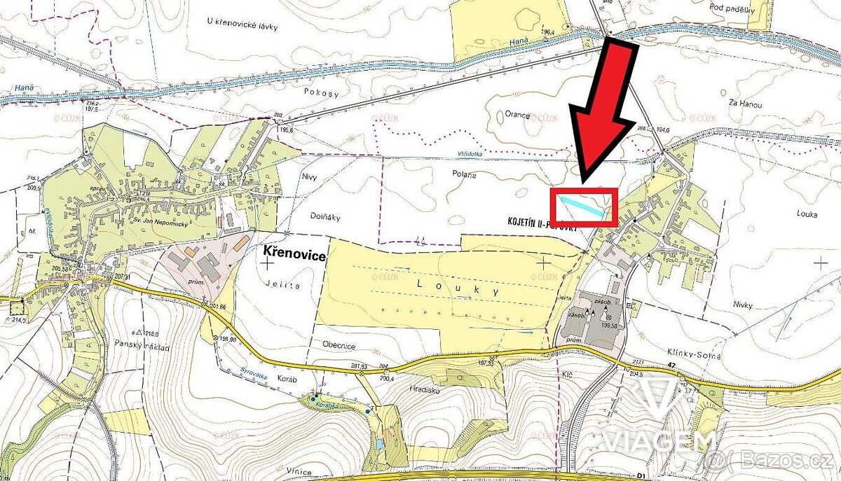 Pole 2 180 m², Podíl 33 % o výměře 727 m² - 4