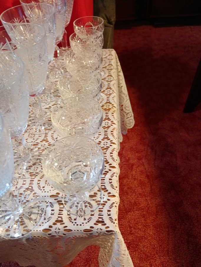 Obrovský set broušeného křišťálového skla (40+ ks) - 4