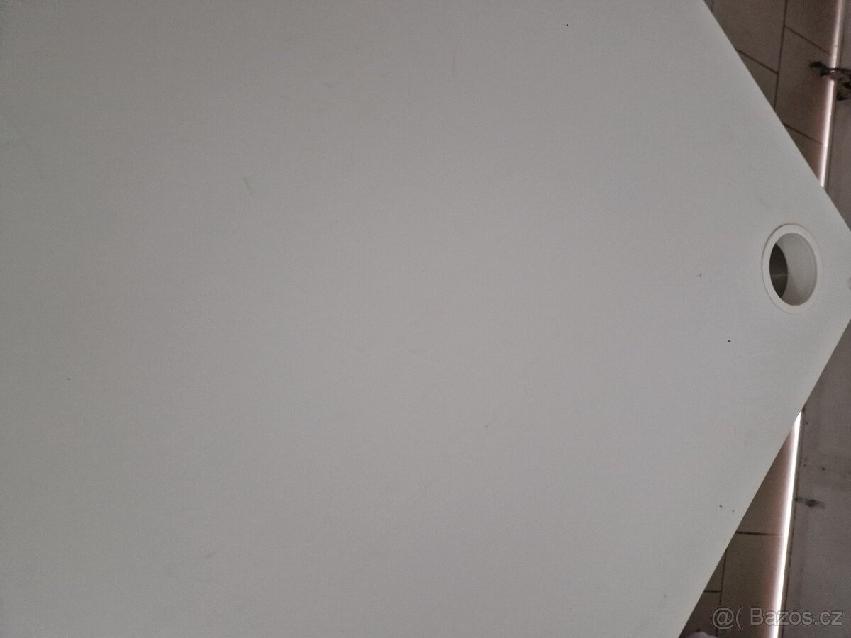 Psací stůl bilý rohový - 4