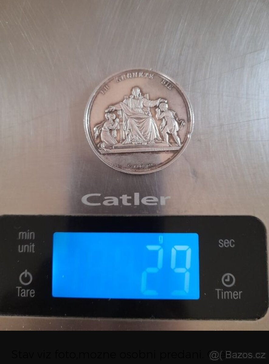 Stříbrná medaile Církevní 1850-1876 - 4