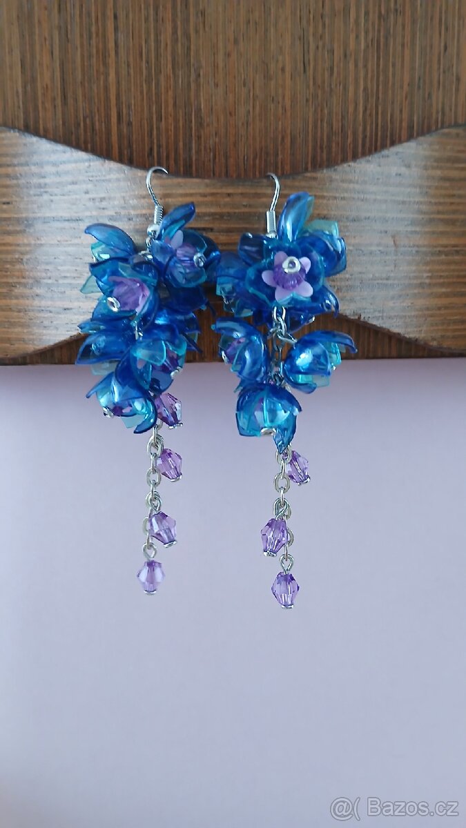 Plastové náušnice bižuterie - 4