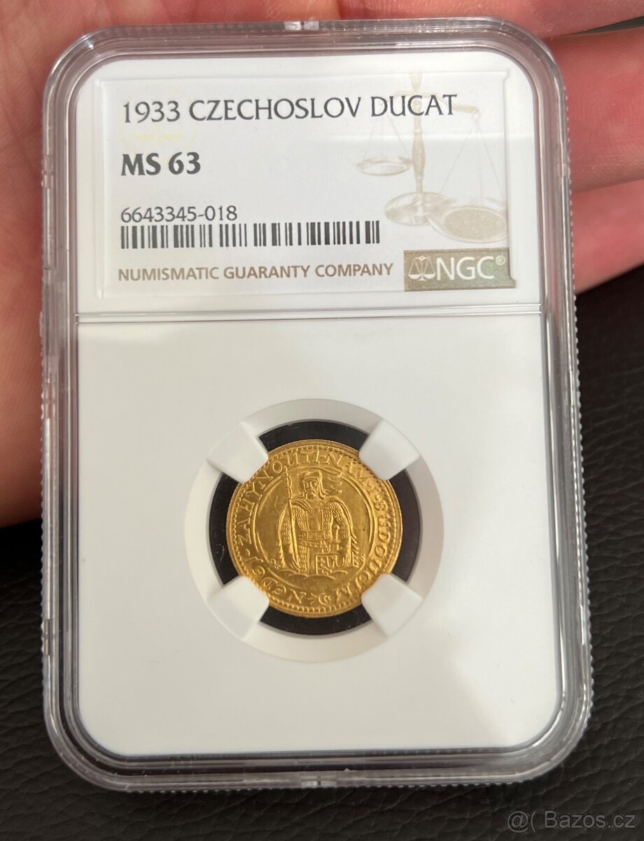 Dukát Sv. Václava 1933 - certifikovaný - 4