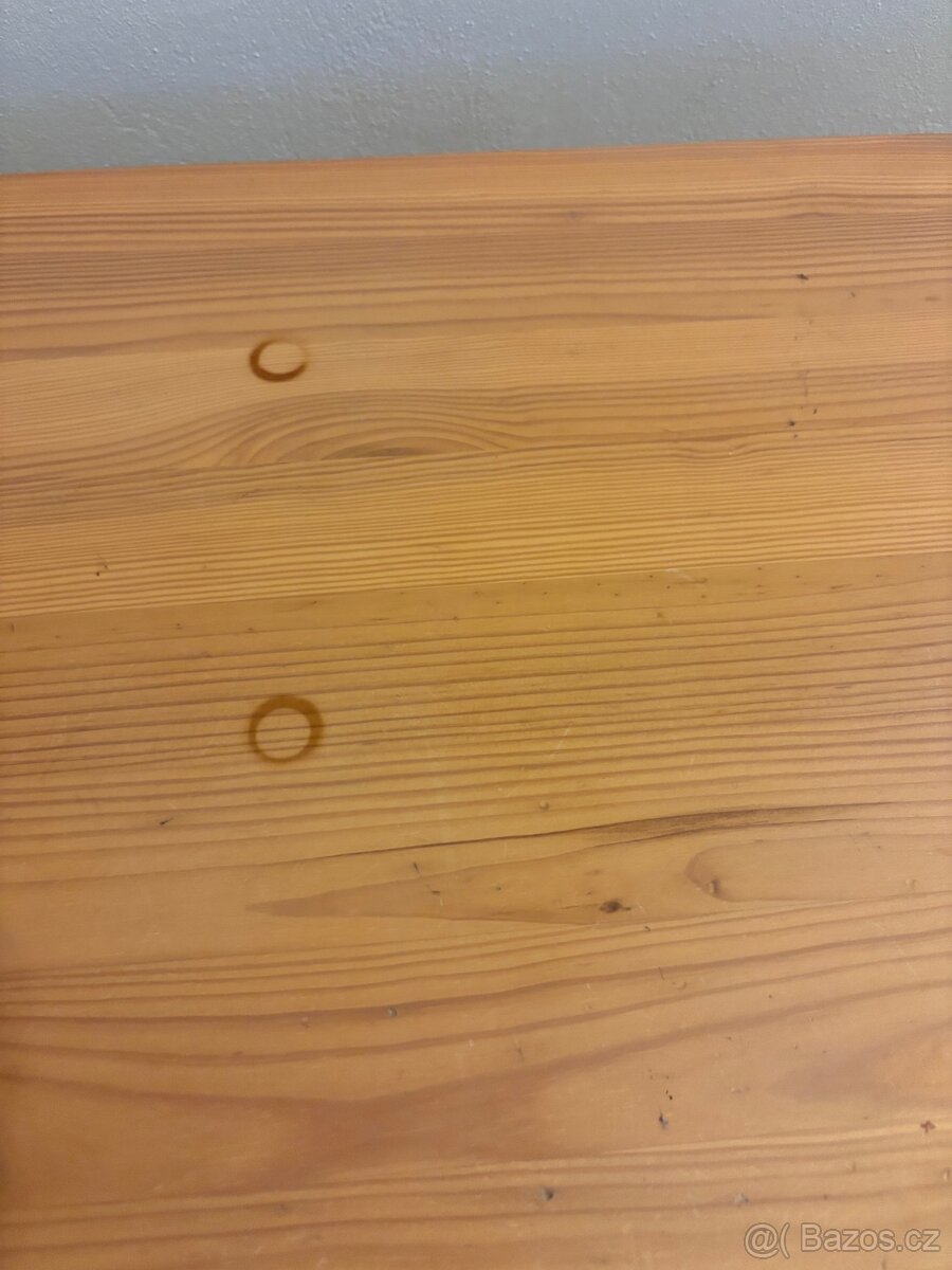 Zachovalý dřevěný paací stůl - 4