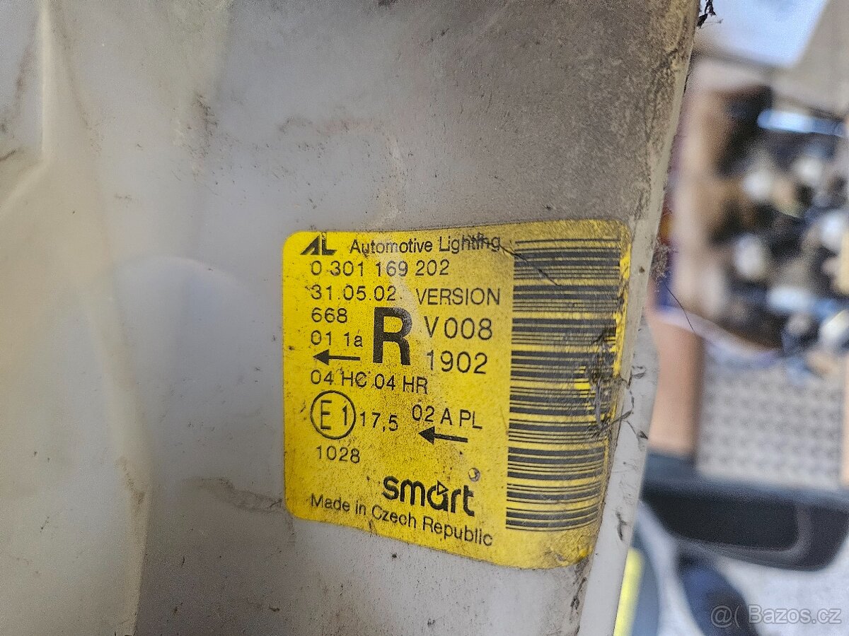 Pravé přední světlo Smart Fortwo 450 facelift - 4