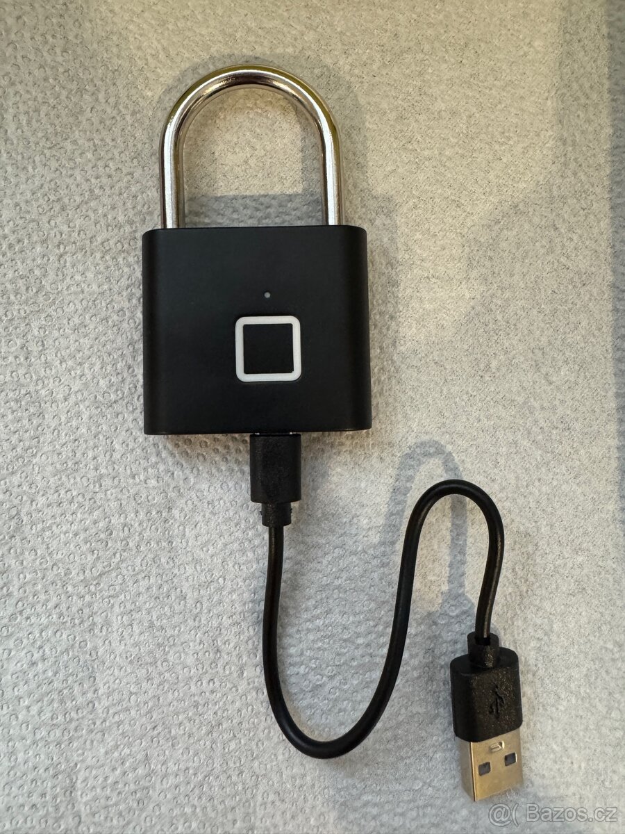 Chytrý visací zámek na otisk prstu nový - 4