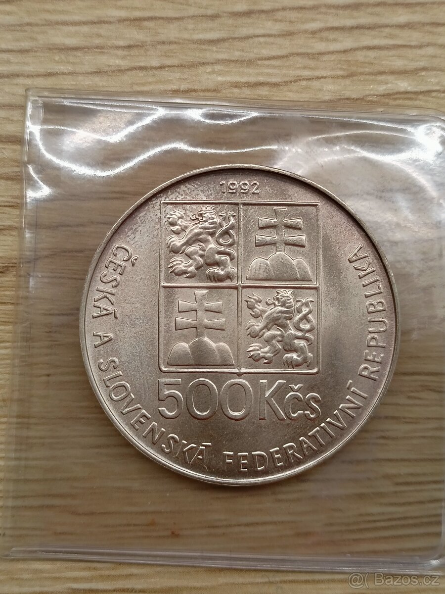 500 Kčs 1992 Komenský - 4