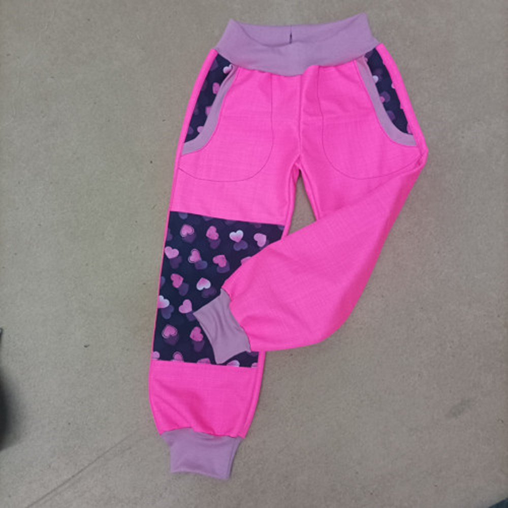 Dětské podzimní softshellové kalhoty - dva motivy - 4