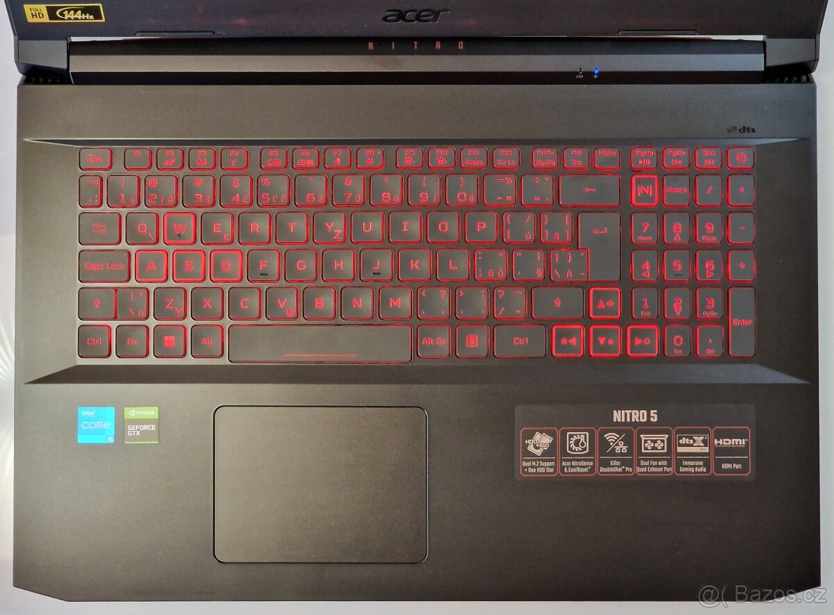 Herní notebook ACER NITRO | 17,3" 144Hz | i5-11400 | ZÁRUKA - 4