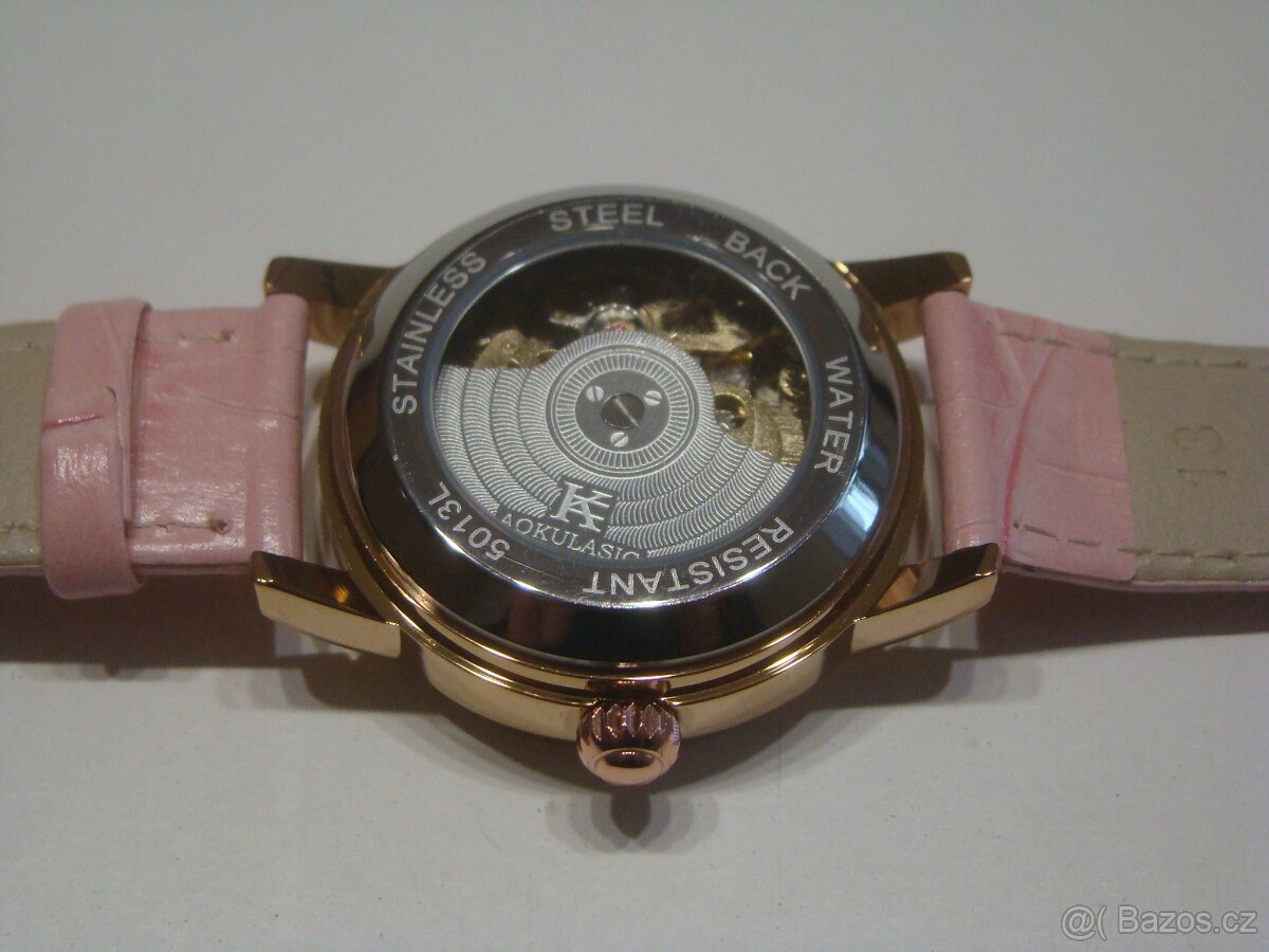 Dámské skeletové automatické hodinky - nové - 4