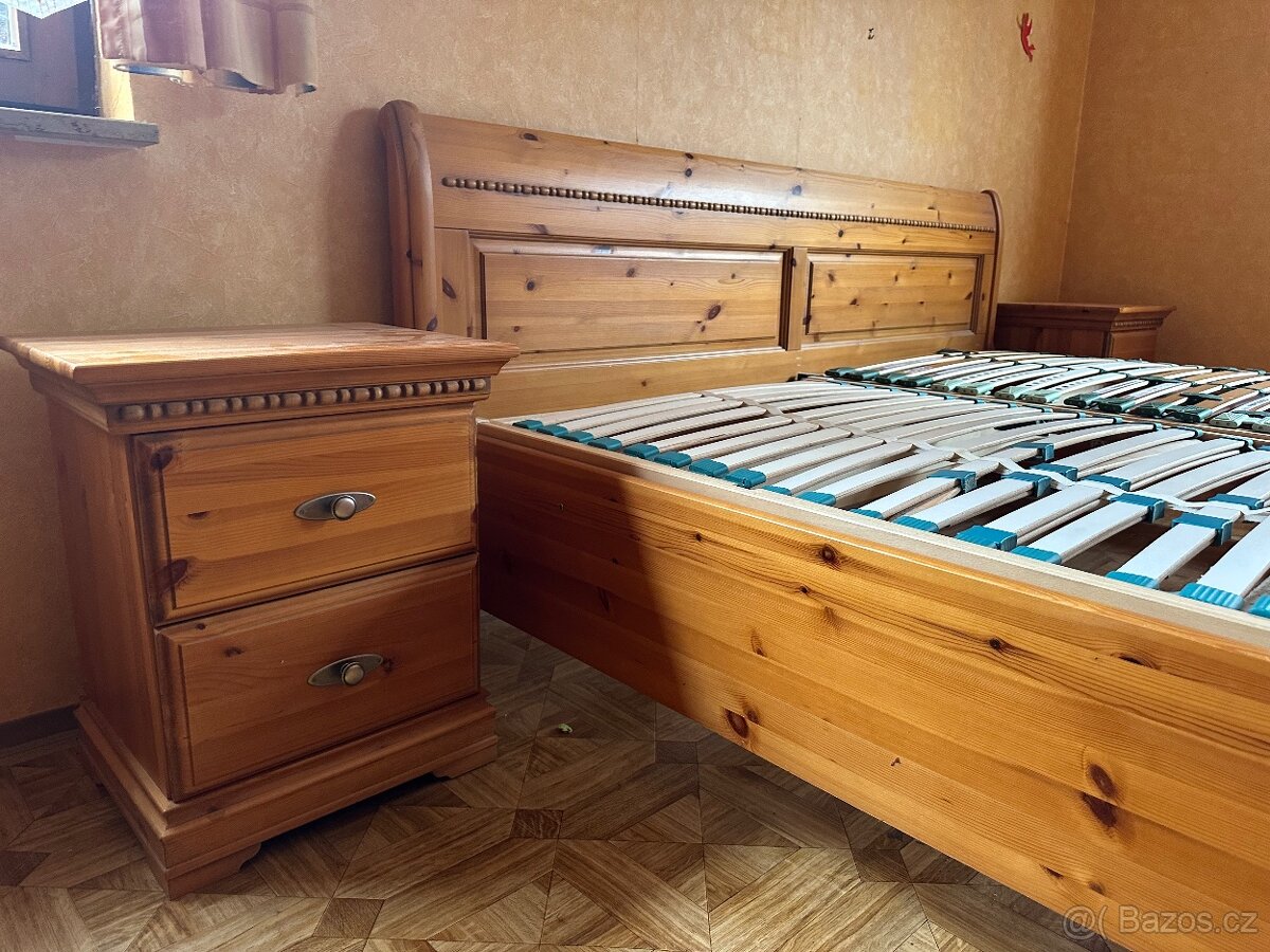 Celomasivní značková ložnice Musterring, borovice - 4