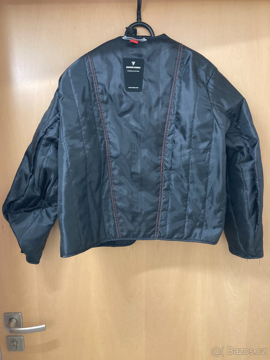 Dámská moto bunda REBELHORN Hiflow IV černo-stříbrno-růžová - 4