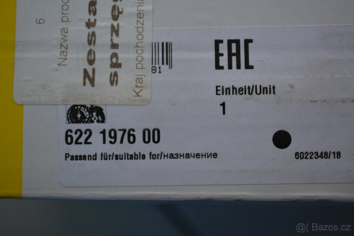 Opravná sada spojky LUK 622197600 na voz. konc. VW 1,8T - 4