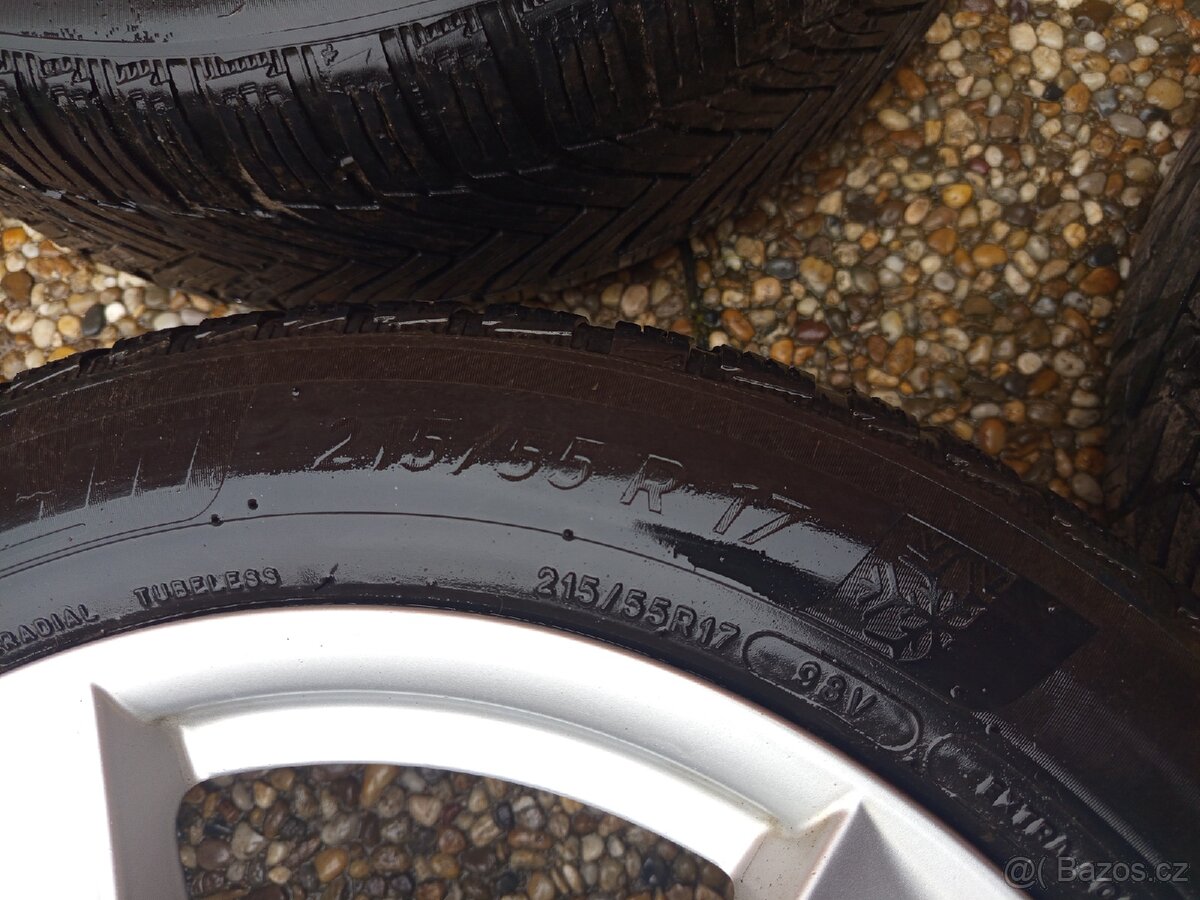 Alu kola Dezent 5x112 R17 celoroční pneu - 4