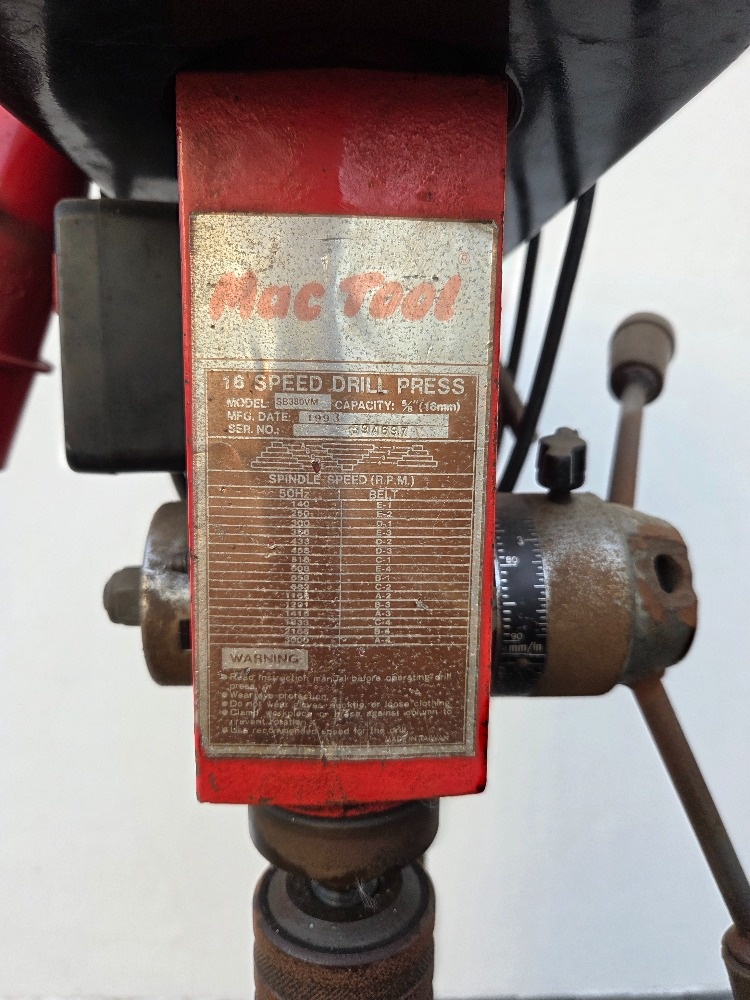 Stojanová vrtačka MAC TOOL - 4