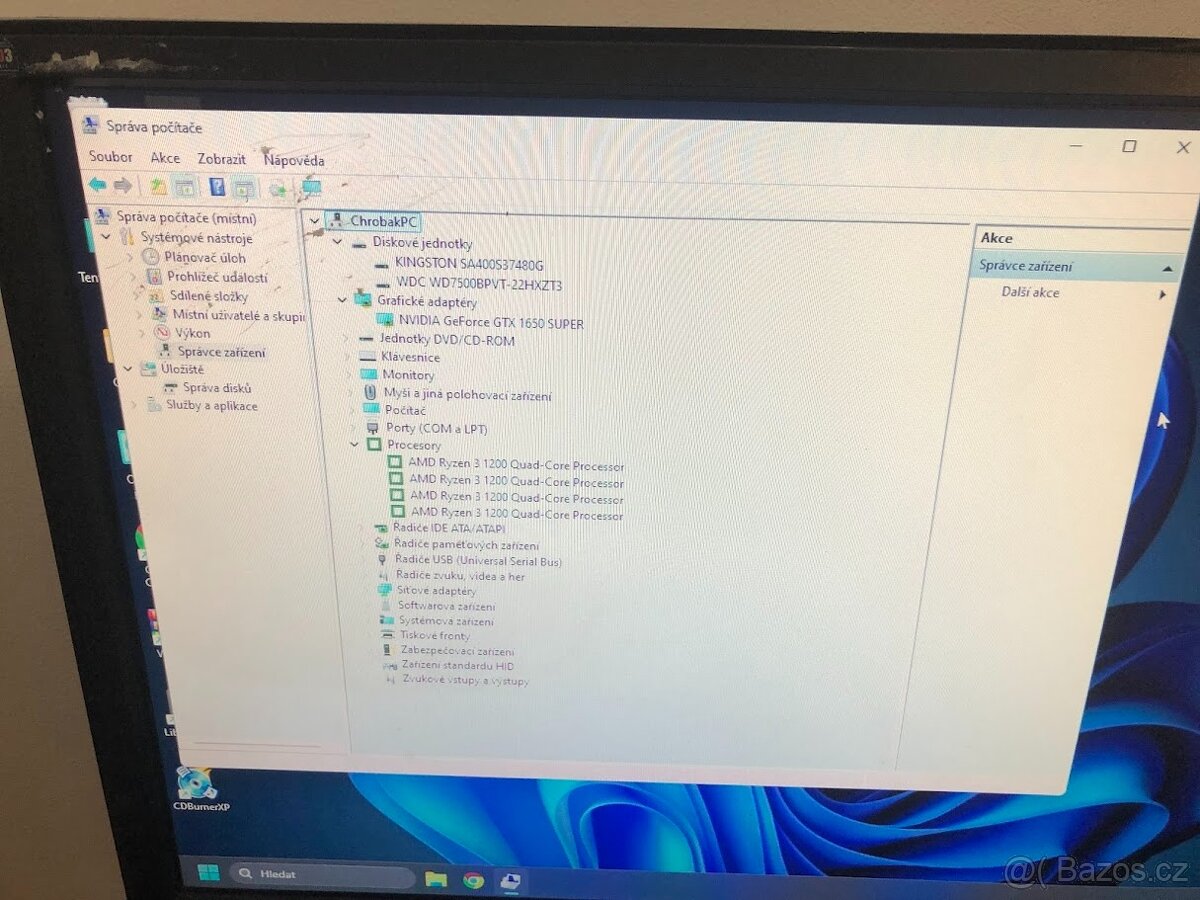 Herní 3.Ryzen 1200 16GB DDR4 SSD 500GB+750GB GTX1650Super4GB - 4