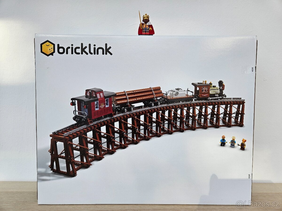 LEGO Bricklink 910035 Přeprava dřeva po železnici - 4