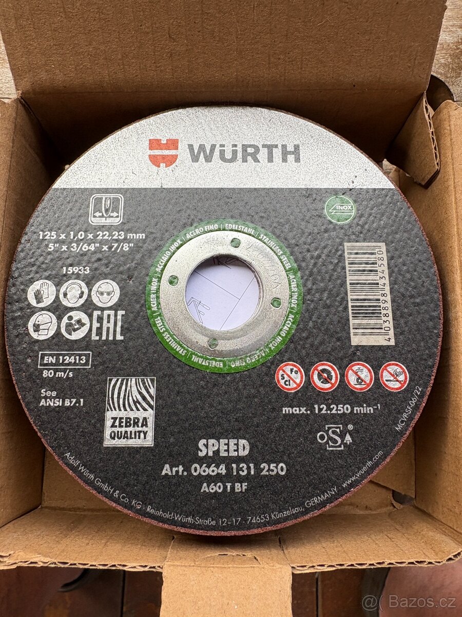 ŘEZNÉ KOTOUČE - AKCE - KUS ZA 20 KČ VŠECHNY ROZMĚRY - 4