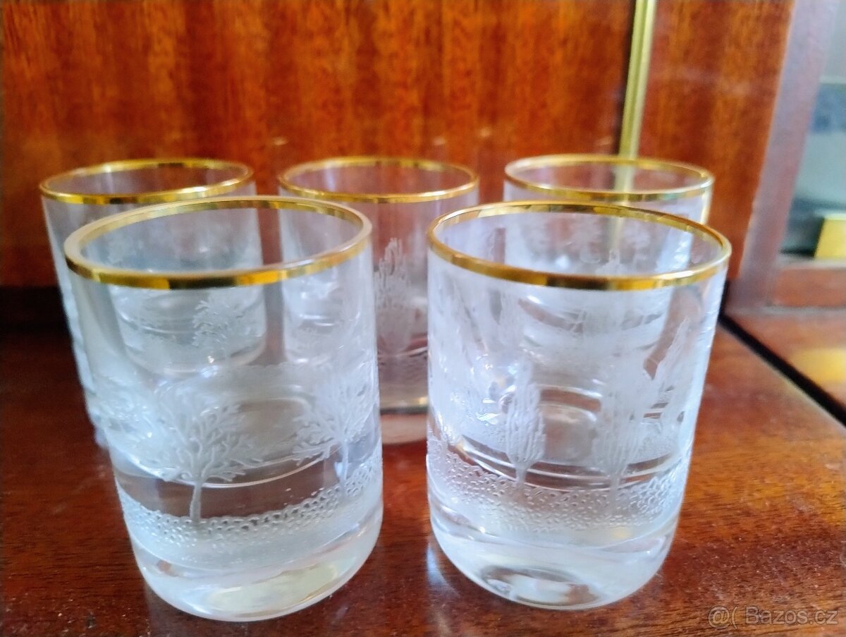 Moser paňákovky motiv stromky 5 ks - 4