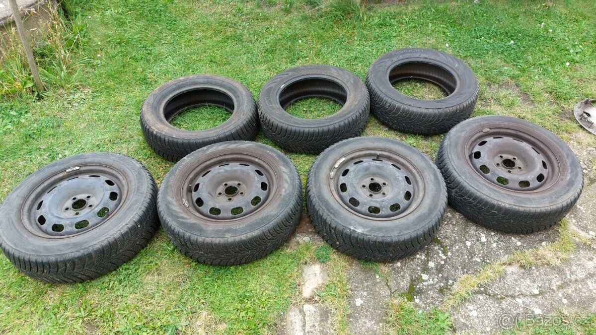 ocelové disky 6Jx15 H2 + pneu škoda Octavia - 4