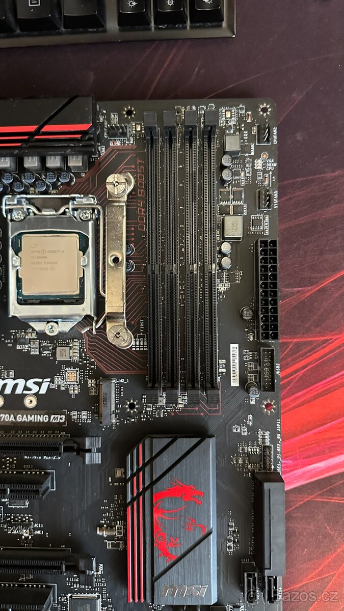 MSI Z170A GAMING M3 + i5-6600K (4C/4T) - 4