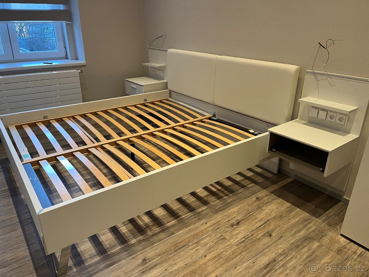 Postel 180cm + 2 noční stolky - 4