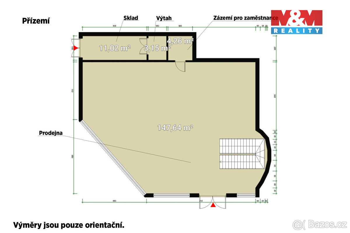 Pronájem obchod a služby, 598 m², Plzeň, ul. Zbrojnická – pohled 4