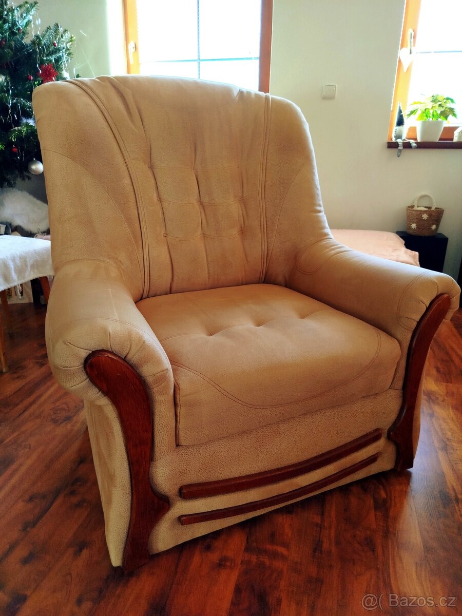 Sedací souprava, sedačka/gauč a dvě křesla - 4