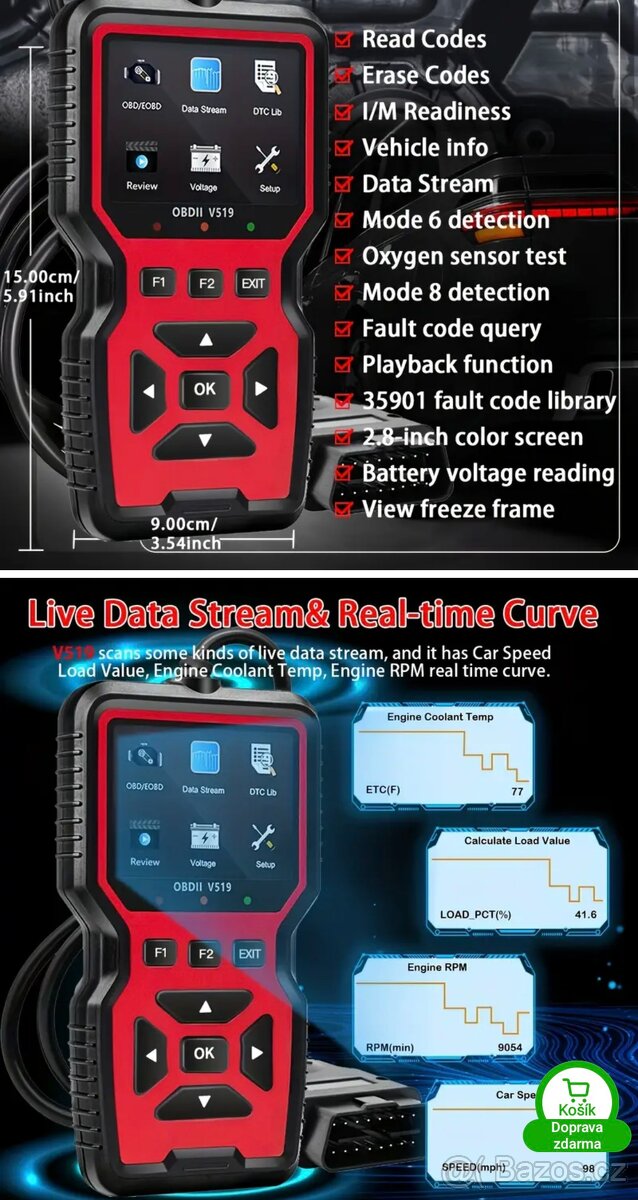 Auto profesionální diagnostický přístroj. - 4