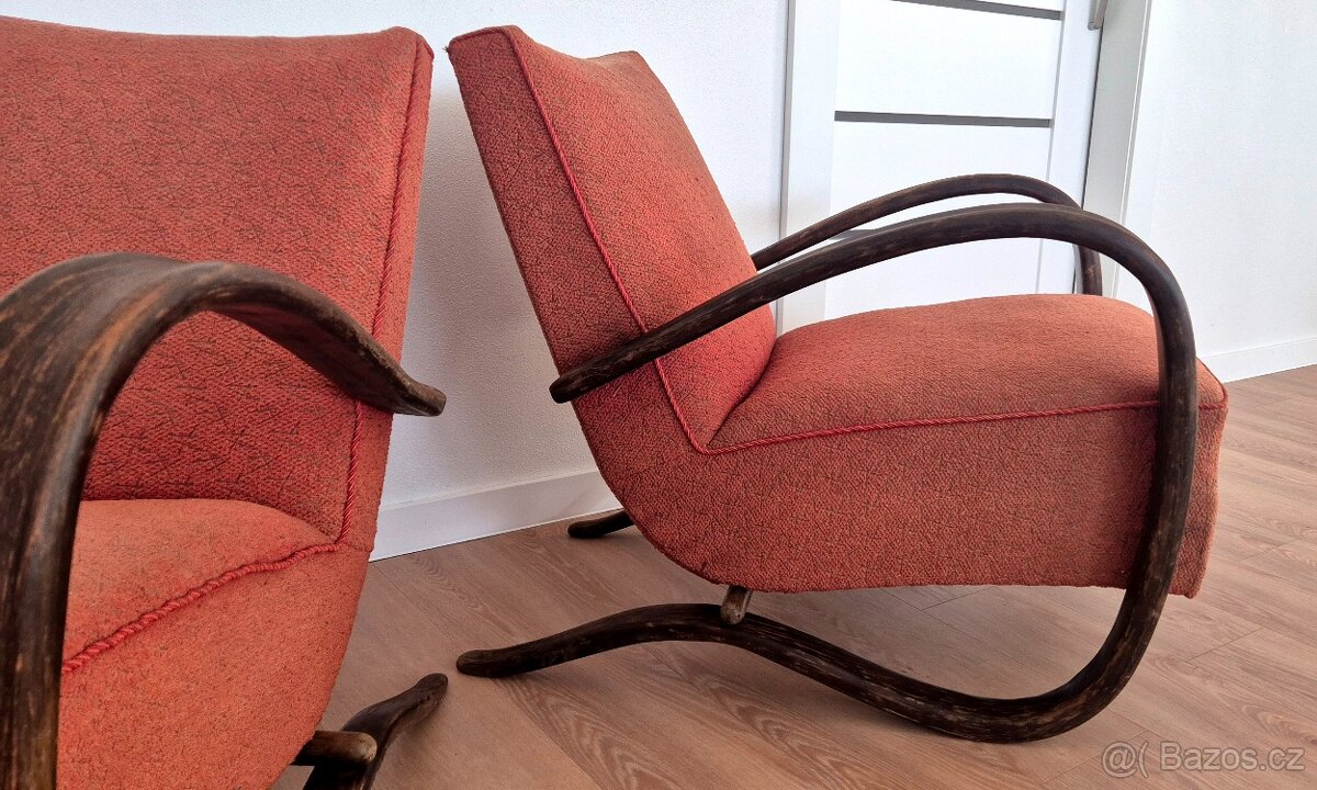 Prodám československá křesla Halabala H 269 - 4