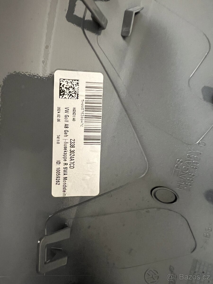 Originál kryty zrcátek VW Golf 8 moonstone - 4