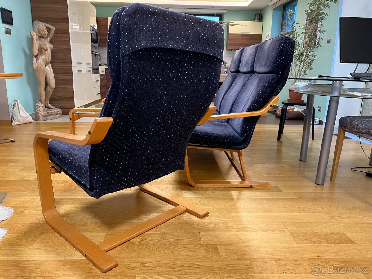 Sedací souprava ohýbaného nábytku JECH se stolkem - 4