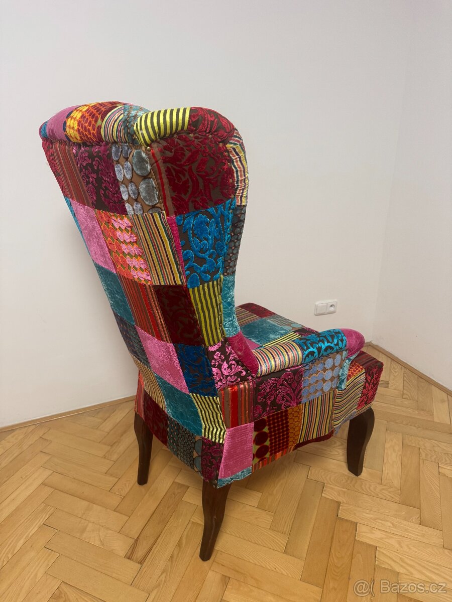 Křeslo Kare Design patchwork velvet - 4